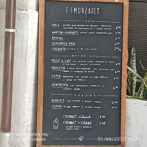 menu 0 of El astrónomo