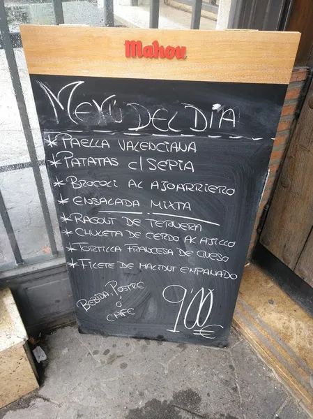 menu 1 of Restaurante El Cortijo