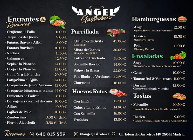 menu 0 of Angel Gastrobar