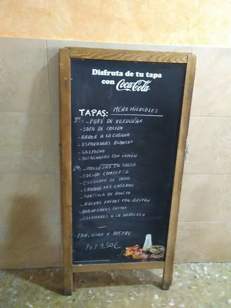 menu 2 of Bar El Frenazo
