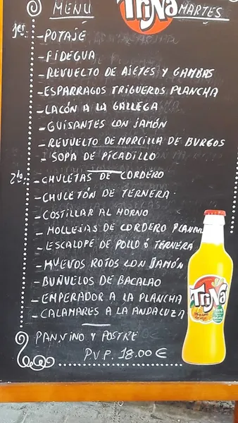 menu 0 of Bar El Frenazo