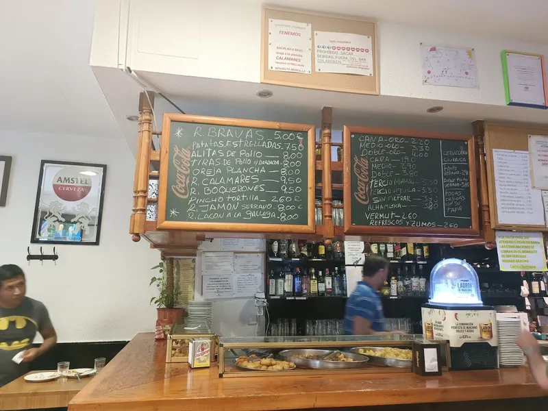 menu 2 of Cervecería Churruca