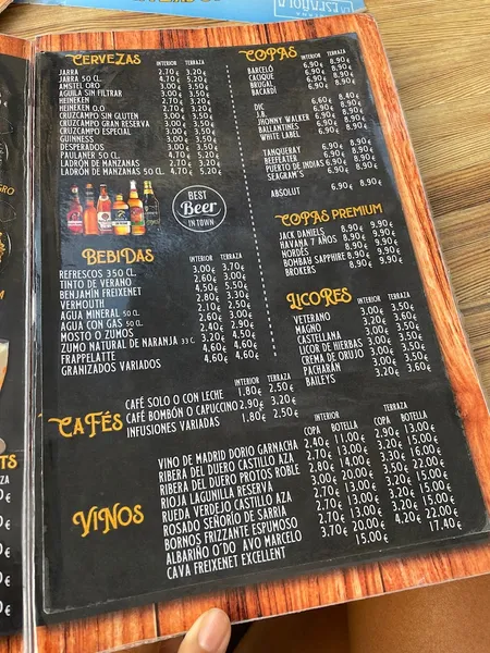 menu 0 of Taberna La Española