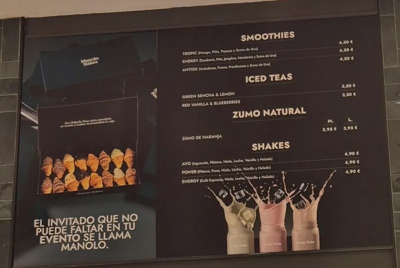 menu 0 of Manolo Bakes