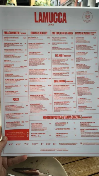 menu 0 of Lamucca de Pez