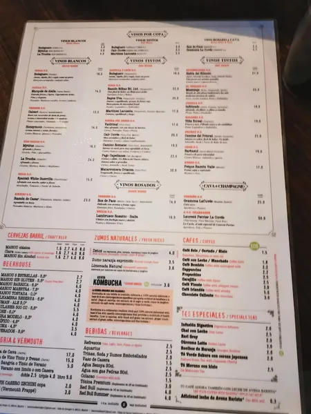 menu 1 of Lamucca de Pez
