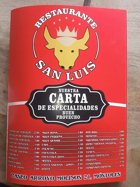 menu 0 of Restaurante San Luis