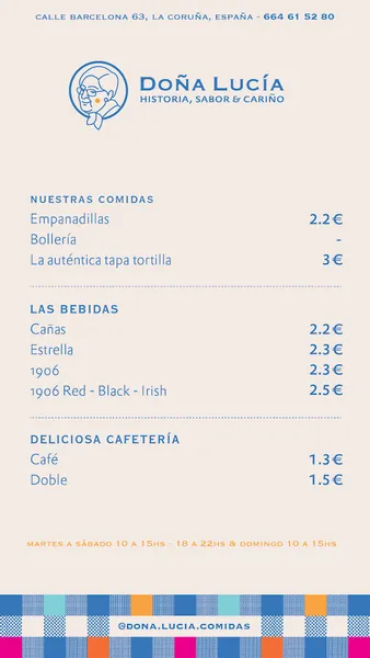 menu 0 of Doña Lucía