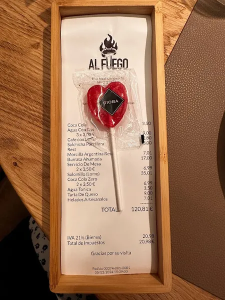 menu 0 of Al Fuego - Restaurante de Carnes Valdebebas