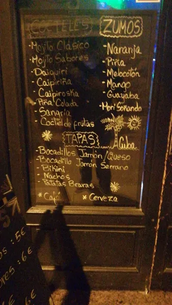 menu 2 of BAR CUBANO " EL YA TU SABES"