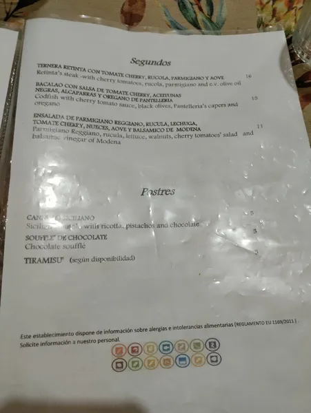 menu 1 of Radici Osteria Italiana