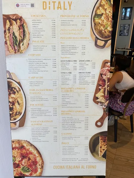 menu 0 of DITALY