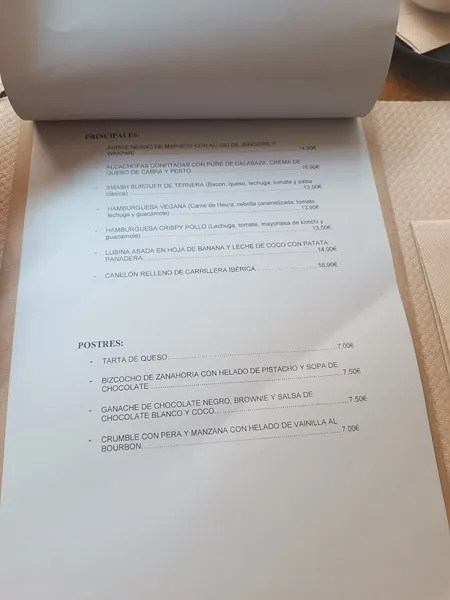 menu 1 of Restaurante Berenguela