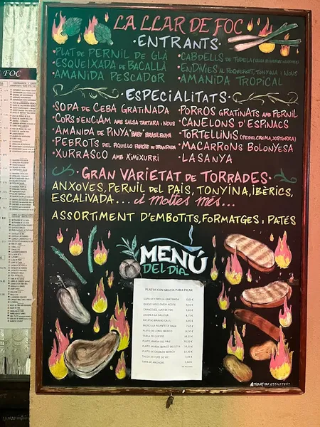menu 2 of Restaurante La Llar de Foc