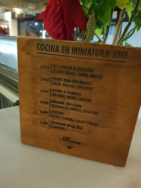menu 0 of Altamar Restaurante