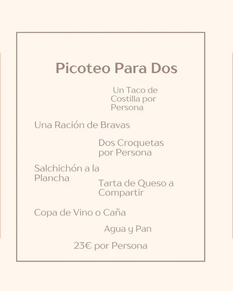 menu 0 of Restaurante La Despensa del Marqués