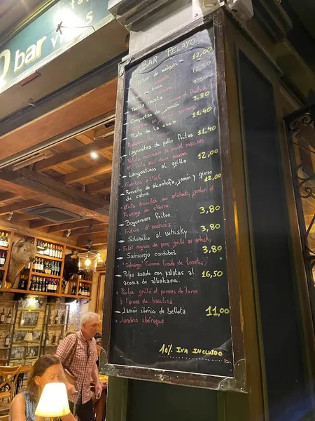 menu 1 of Pelayo