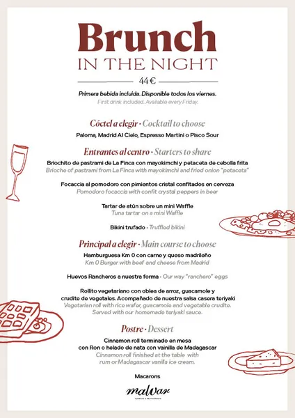 menu 0 of Restaurante & Terraza Malvar