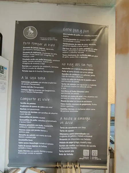 menu 1 of El 17 de Moreto