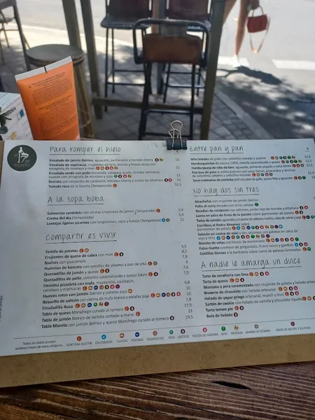 menu 2 of El 17 de Moreto