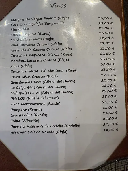 menu 0 of Restaurante Adrede