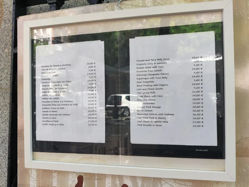 menu 2 of Restaurante Adrede