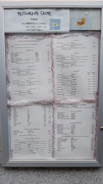 menu 2 of Restaurante Japonés - SAORI