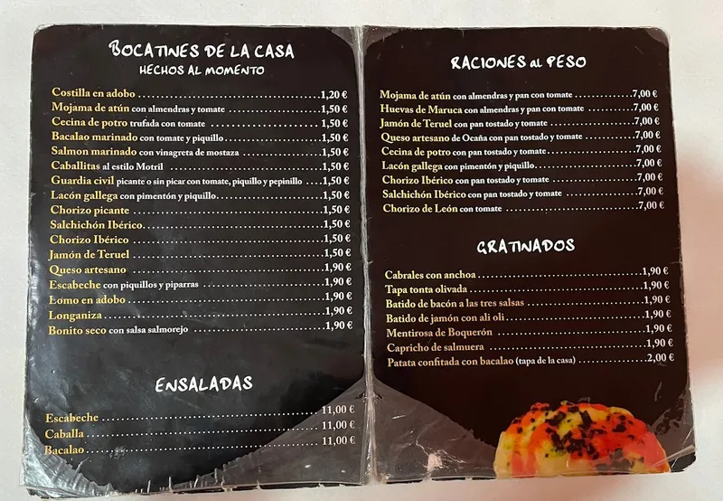 menu 2 of Casa Martana