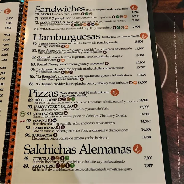 menu 0 of Veltins Arena