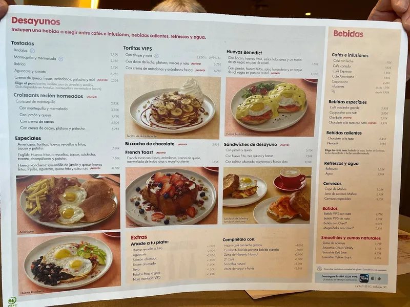 menu 0 of VIPS
