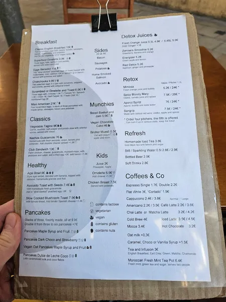 menu 2 of Billy Brunch & Lounge