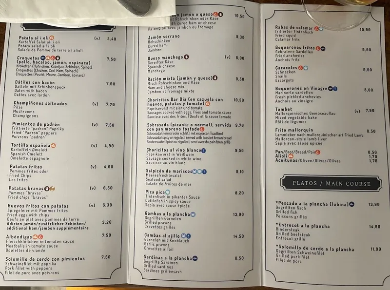 menu 0 of Bar Dia