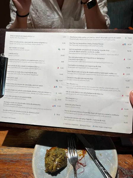 menu 2 of OMBU Paseo del Borne