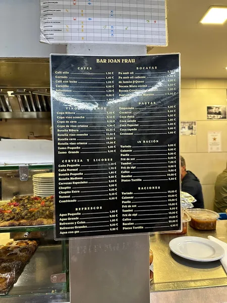 menu 0 of Restaurante Can Joan Frau