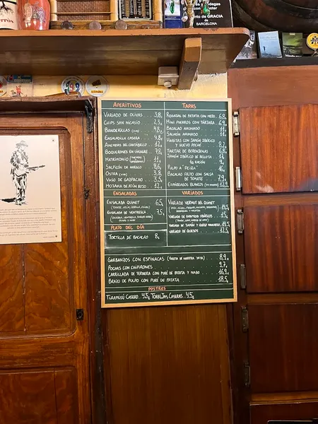 menu 2 of Bar Bodega Quimet