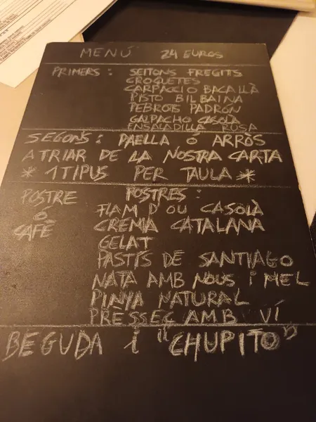 menu 2 of Restaurant Envalira
