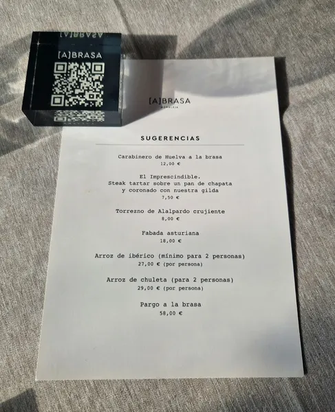 menu 0 of A Brasa Aravaca
