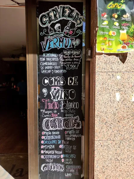 menu 1 of La Tórtola Restaurant Cocktail-Bar