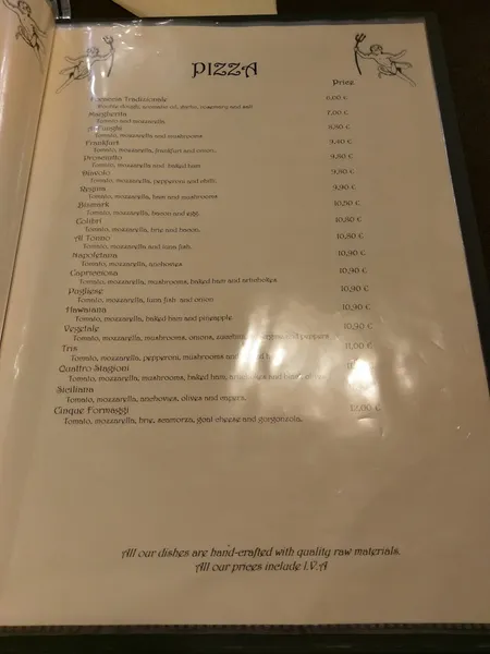 menu 2 of La Vita e Bella