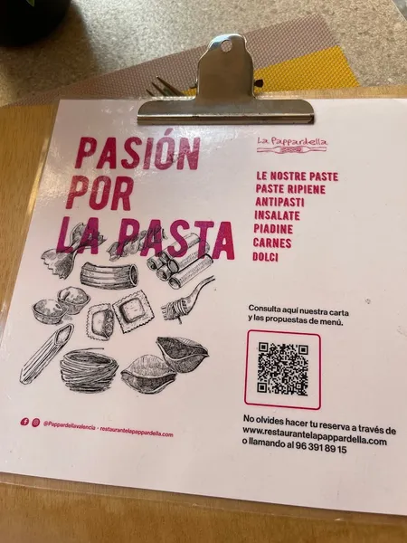 menu 1 of La Pappardella