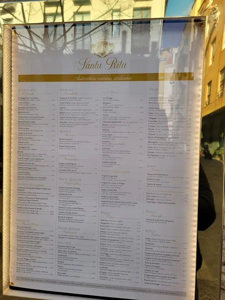 menu 0 of Santa Rita Valencia