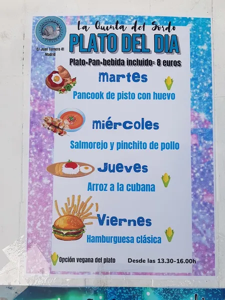 menu 0 of La Quinta del Sordo