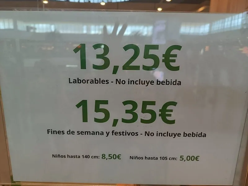 menu 1 of Neco Buffet Mediterráneo