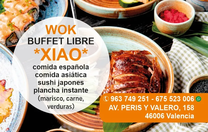 menu 2 of WOK XIAO buffet libre