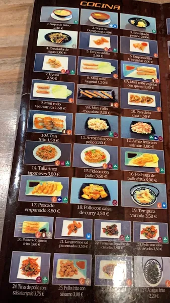 menu 1 of Sake Restaurante