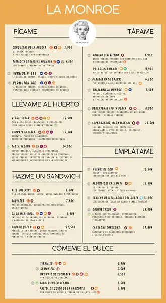 menu 0 of La Monroe