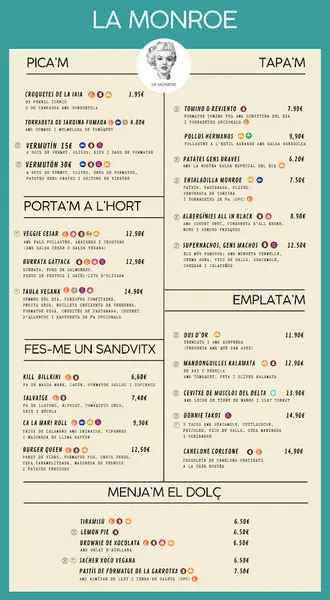 menu 1 of La Monroe
