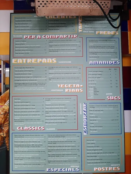menu 1 of Bar Mendizábal