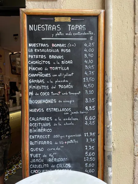 menu 1 of Restaurante Elisabets