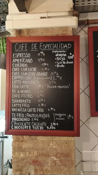 menu 1 of Manso's Café